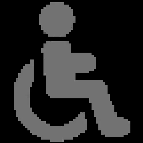 A Gray Icon of a Wheelchair
