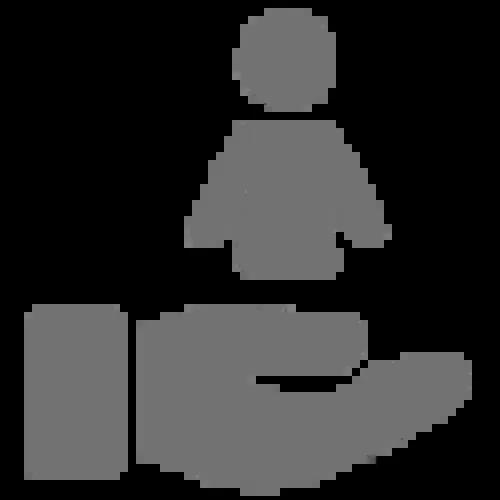 GrayIconofHandSupportingPerson