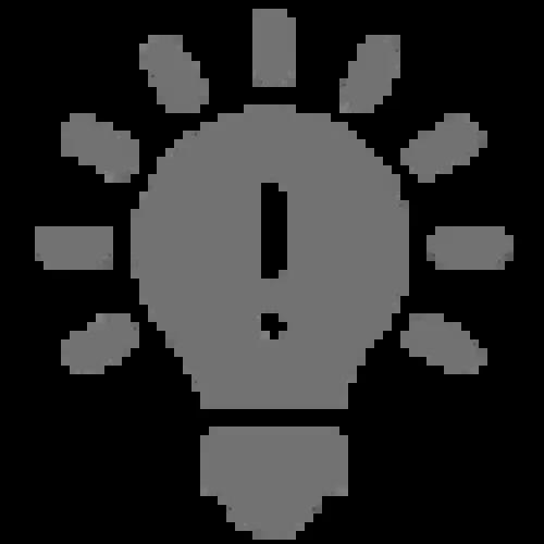 Gray Icon of Light bulb
