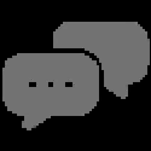 Two speech bubbles