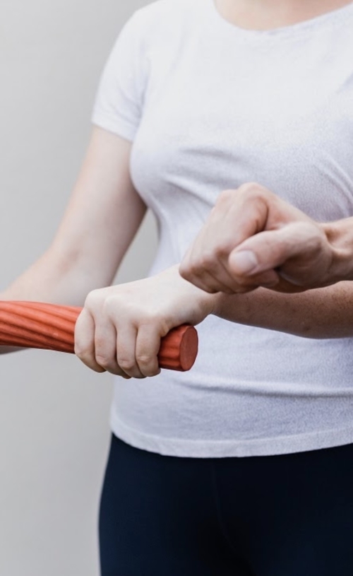 Women doing cuff therapy