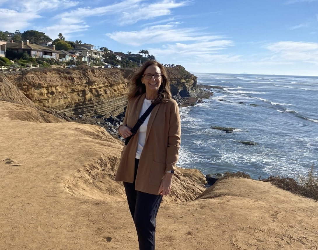 Mary at the ocean