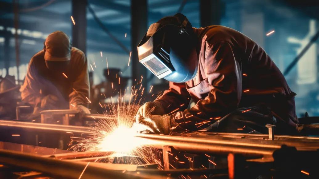 photo of a production worker that is AI generated