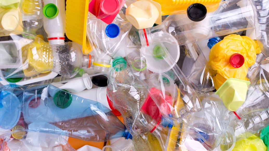 a pile of different types of plastic garbage