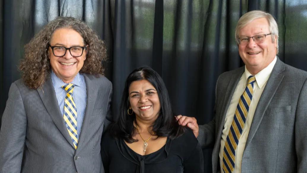 Priya Kunju at her professorship installation ceremony