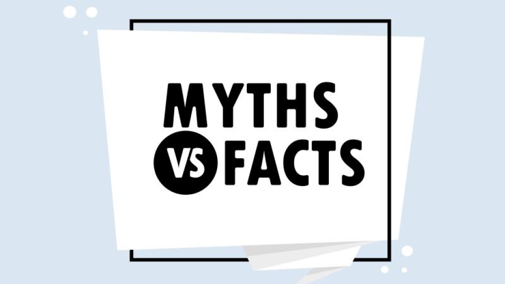 graphic that with text: Myths VS Facts
