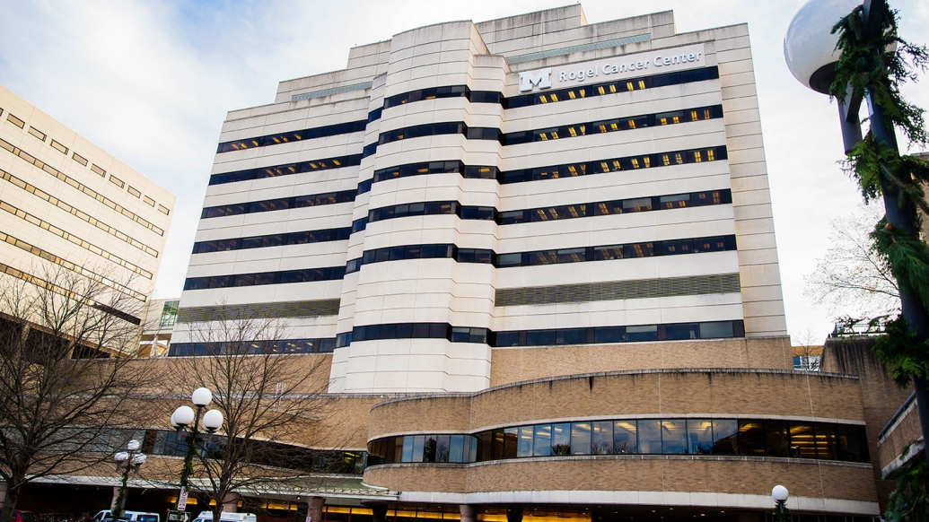 Rogel Cancer Center building during the day