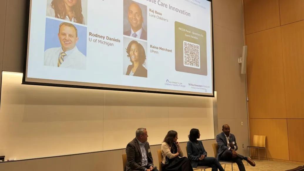 Dr. Rodney Daniels participates in a panel discussion focused on innovation in pediatric critical care during PACCRI's October 6 kickoff symposium.