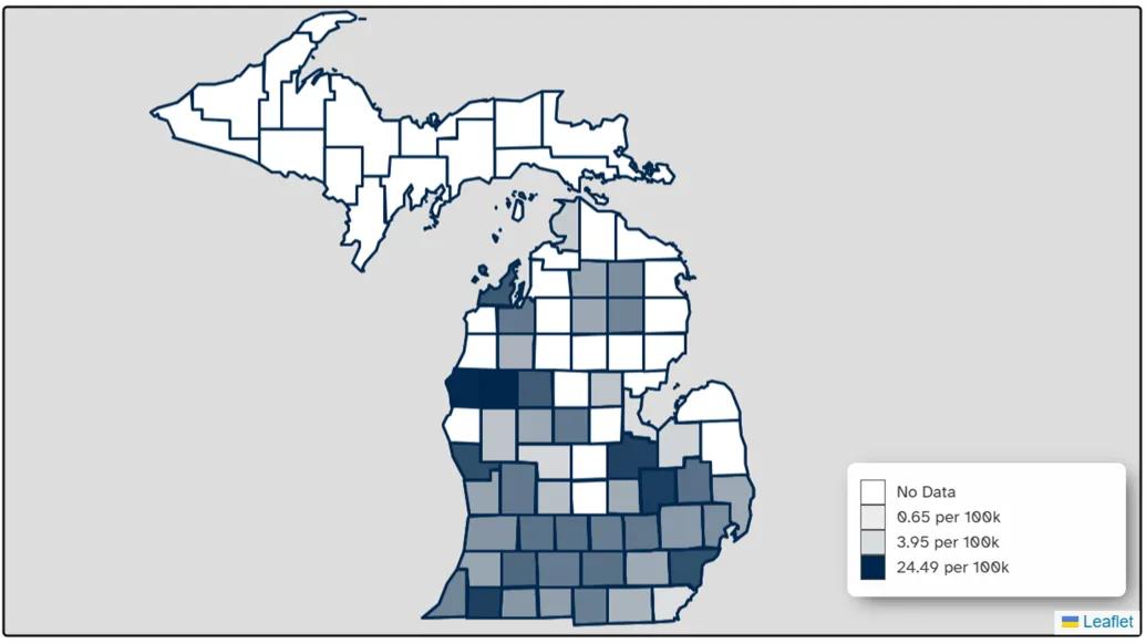 map with fillings in of dark and medium grey and light grey