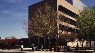 Dermatology lab buildings in 1954