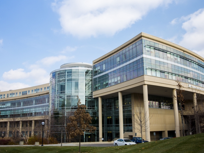 Photo of the exterior of the Cardiovascular Center building