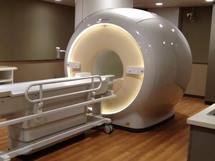 MRI machine in exam room