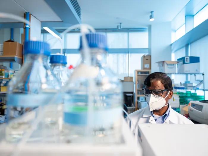 Research staff in a lab