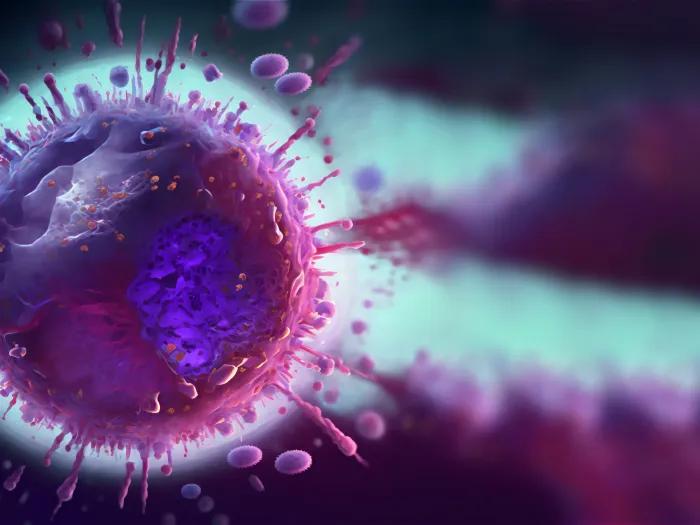 graphic of respiratory virus cells