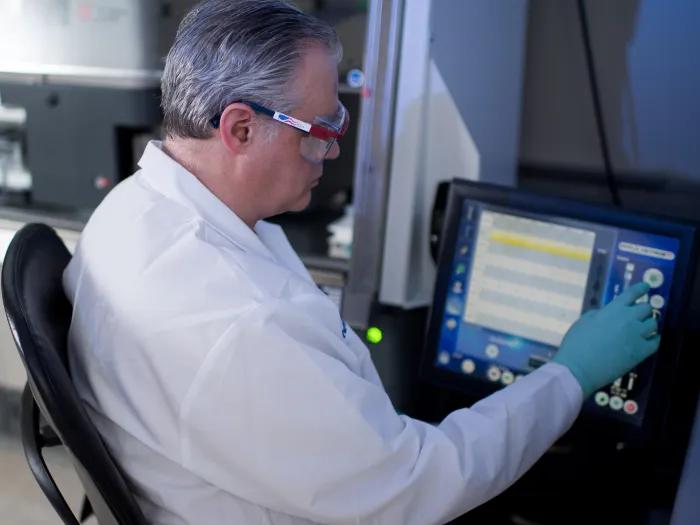Scientist in the Flow Cytometry lab