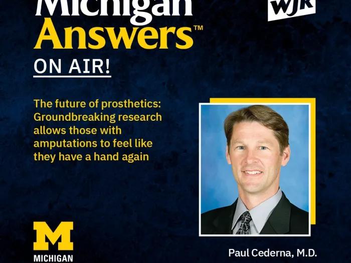 Michigan Answers on Air promo for Paul Cederna