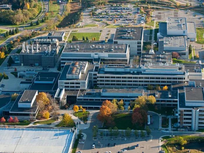 Aerial view of the North Campus Research Complex