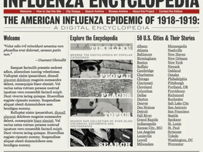 Influenza Encyclopedia graphic