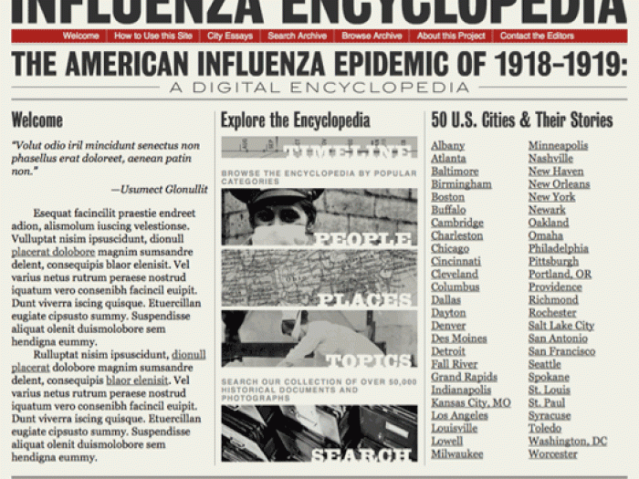 Influenza Encyclopedia graphic