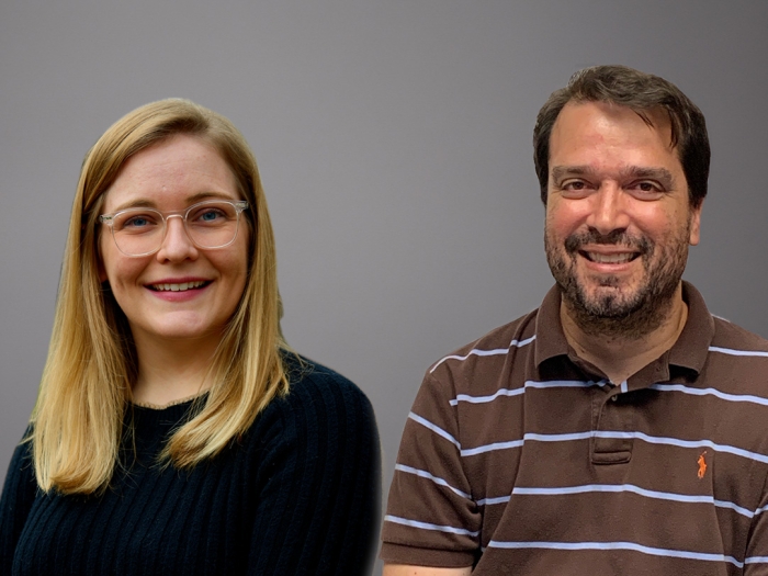 Caity Holmes, left, and Daniel Jorge, right