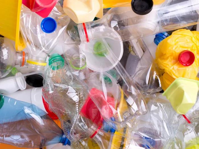 a pile of different types of plastic garbage