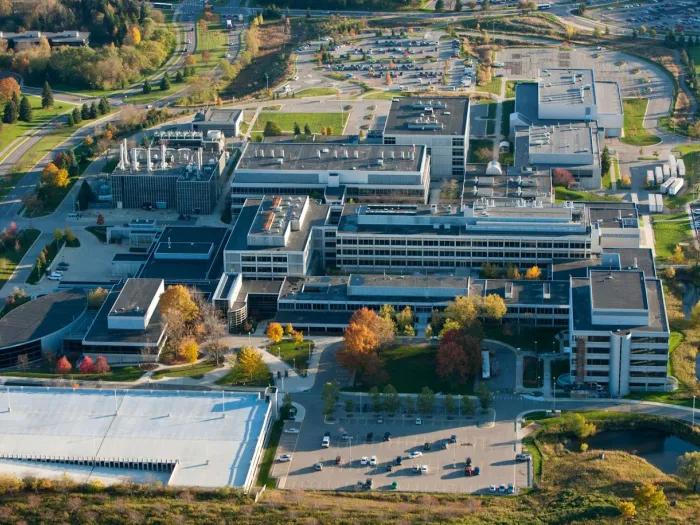 north campus research complex aerial image