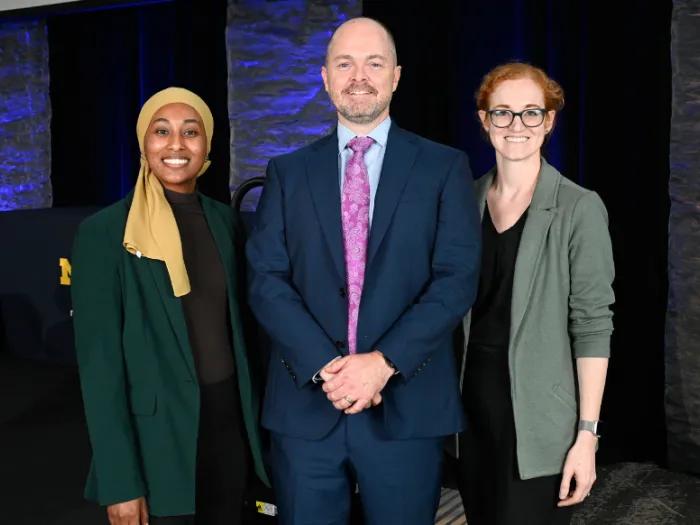 Drs. Limi Sharif, Chad Brummett and Allison Janda