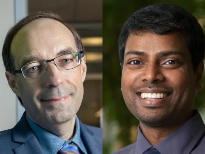 portrait of two researchers