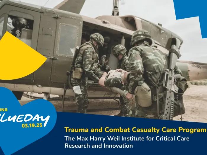 Photo of soldiers evacuating injured soldier by helicopter