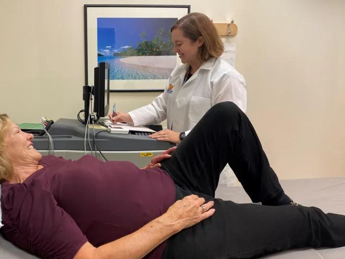 doctor and patient in medical room