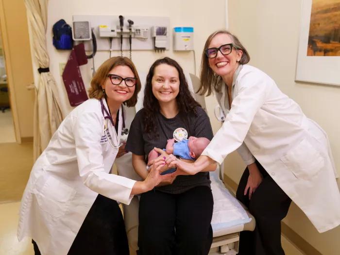 Cardio OB MDs with Patient & Baby