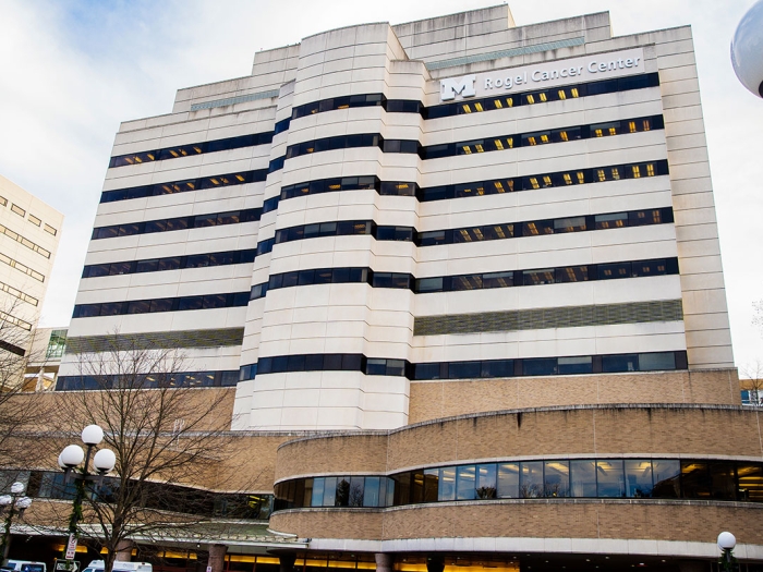 Rogel Cancer Center building during the day