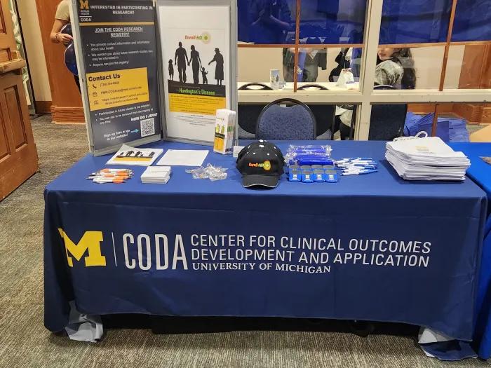 CODA table at HDSA Education Day