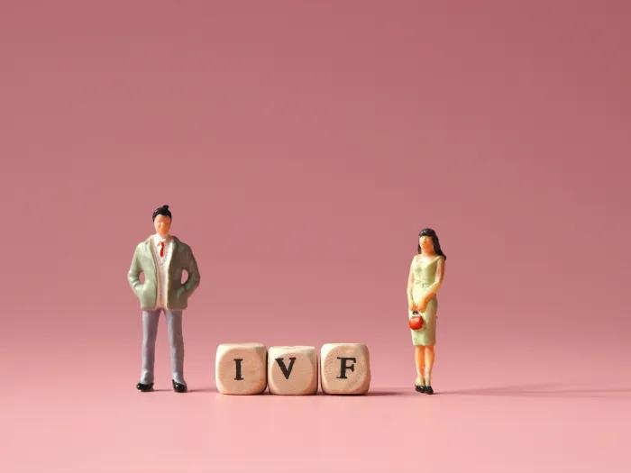 Couple man woman IVF blocks