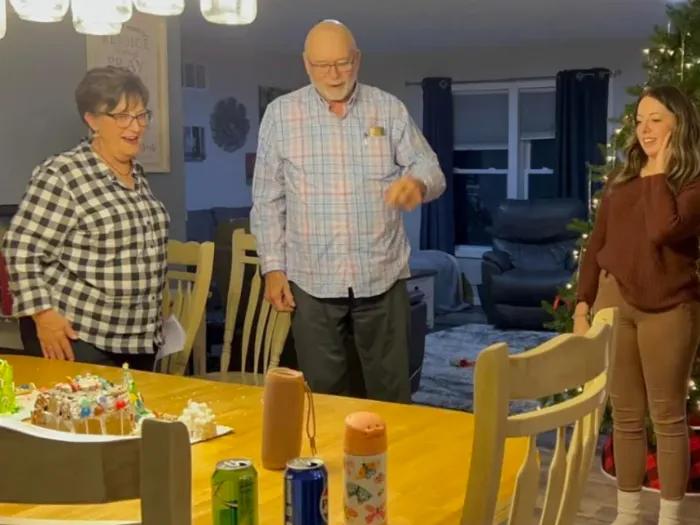 A family dealing with early diagnosed dementia creates an environment to help keep cherished traditions like the annual gingerbread contest, his wife shares.