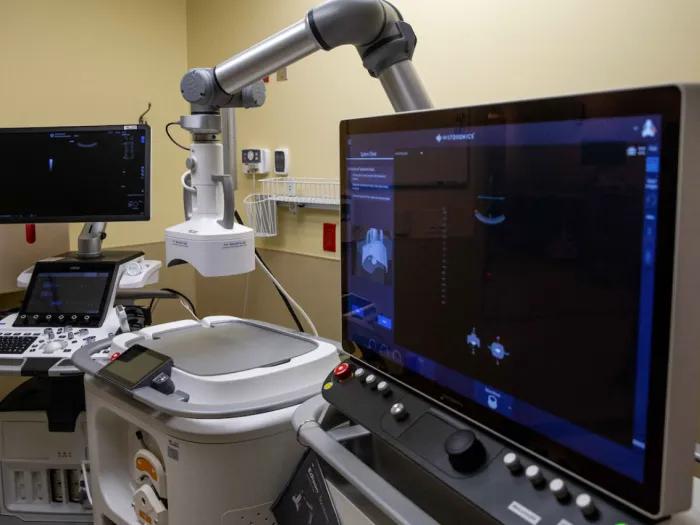Technology used to perform histotripsy, a revolutionary non-invasive cancer treatment recently made available at the University of Michigan Health-West - Isaac Ritchey