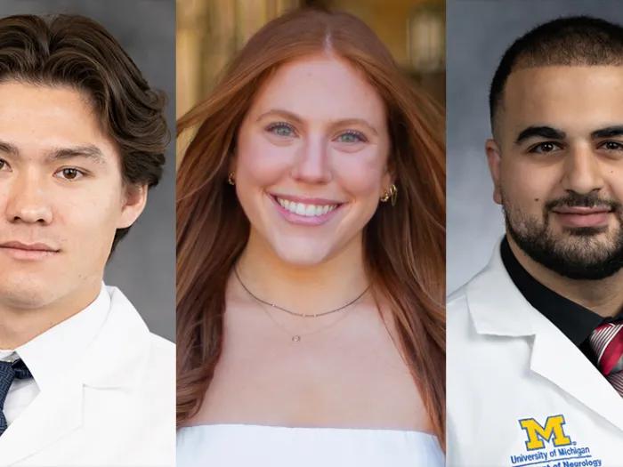 Noah Radtke, Whitney Rubin and Adam Allouch in photos side-by-side
