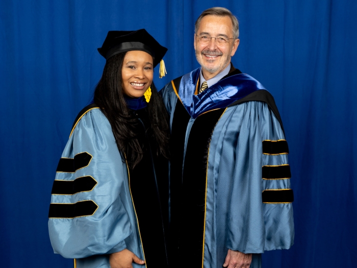 Cassie Turner and President Grasso