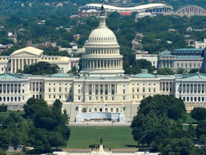 U.S. capitol building in Washington, D.C.