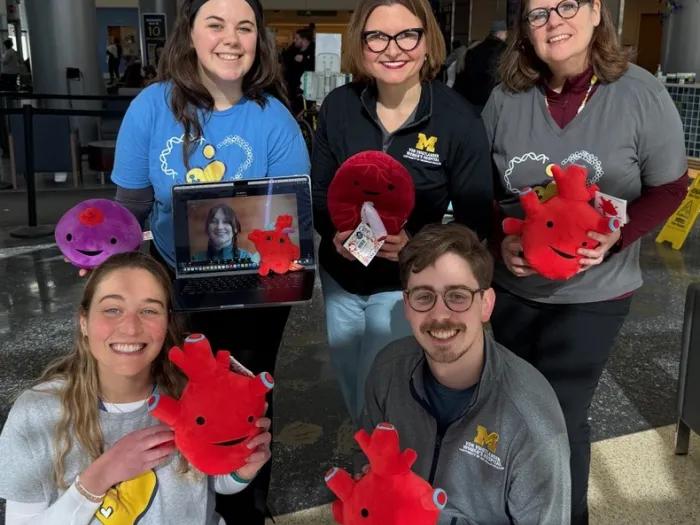 Researcher Ashley Bartell and team pose for a group photo