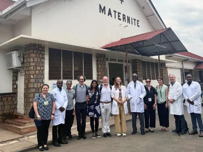 UM Department of OBGYN Team in Rwanda with OBGYN partners at a Site Visit 