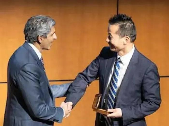 Cardiac Surgery Chair Ailawadi congratulates professorship awardee