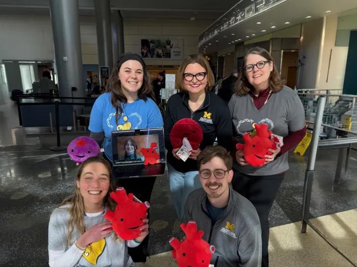 Researcher Ashley Bartell and team pose for a group photo