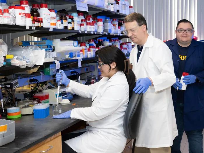 scientists in a lab