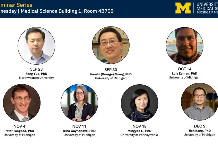 CCMB Seminar Series Fall Semester Schedule