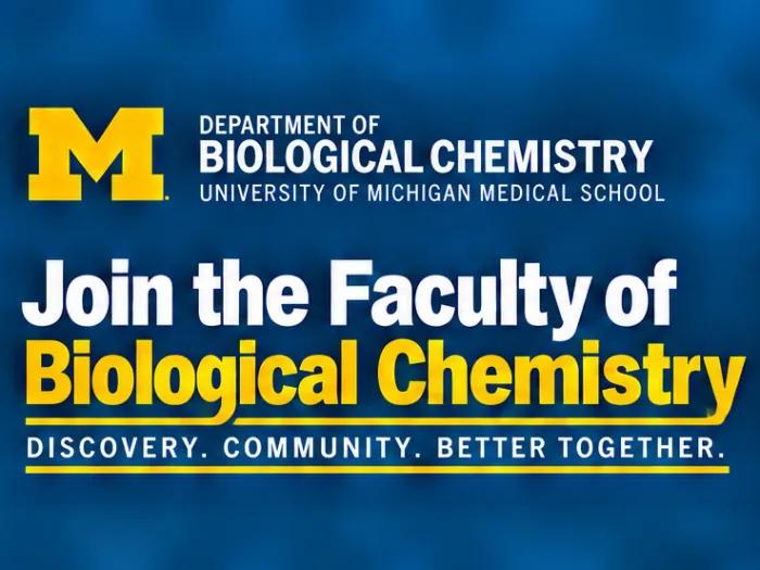 Join the Faculty of Biological Chemistry banner