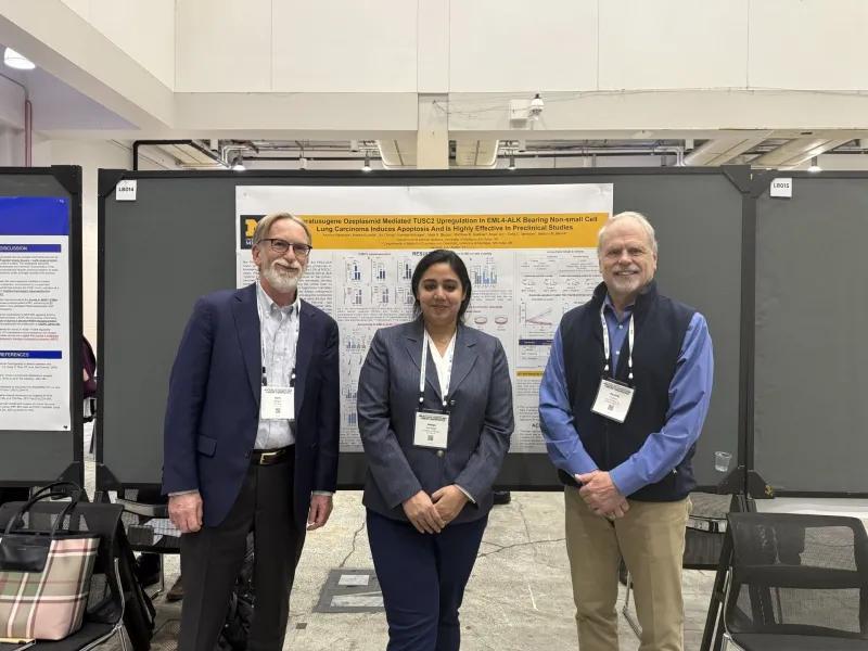 Dr. Banerjee with Dr. Culver and Dr. Berger