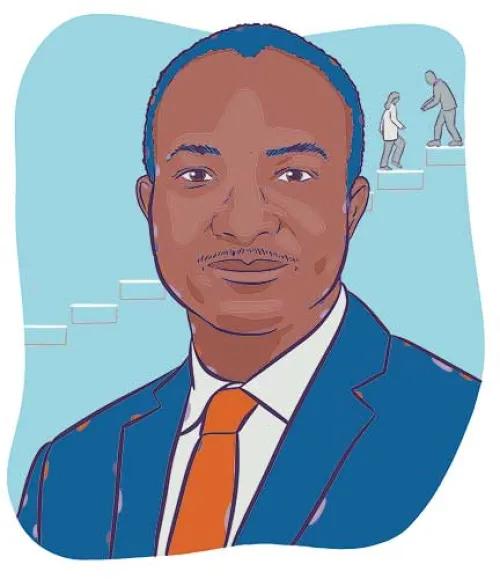 A colorized sketch of Simpa Salami, MD, MPH
