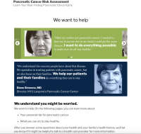 Pancreatic cancer risk assessment poster