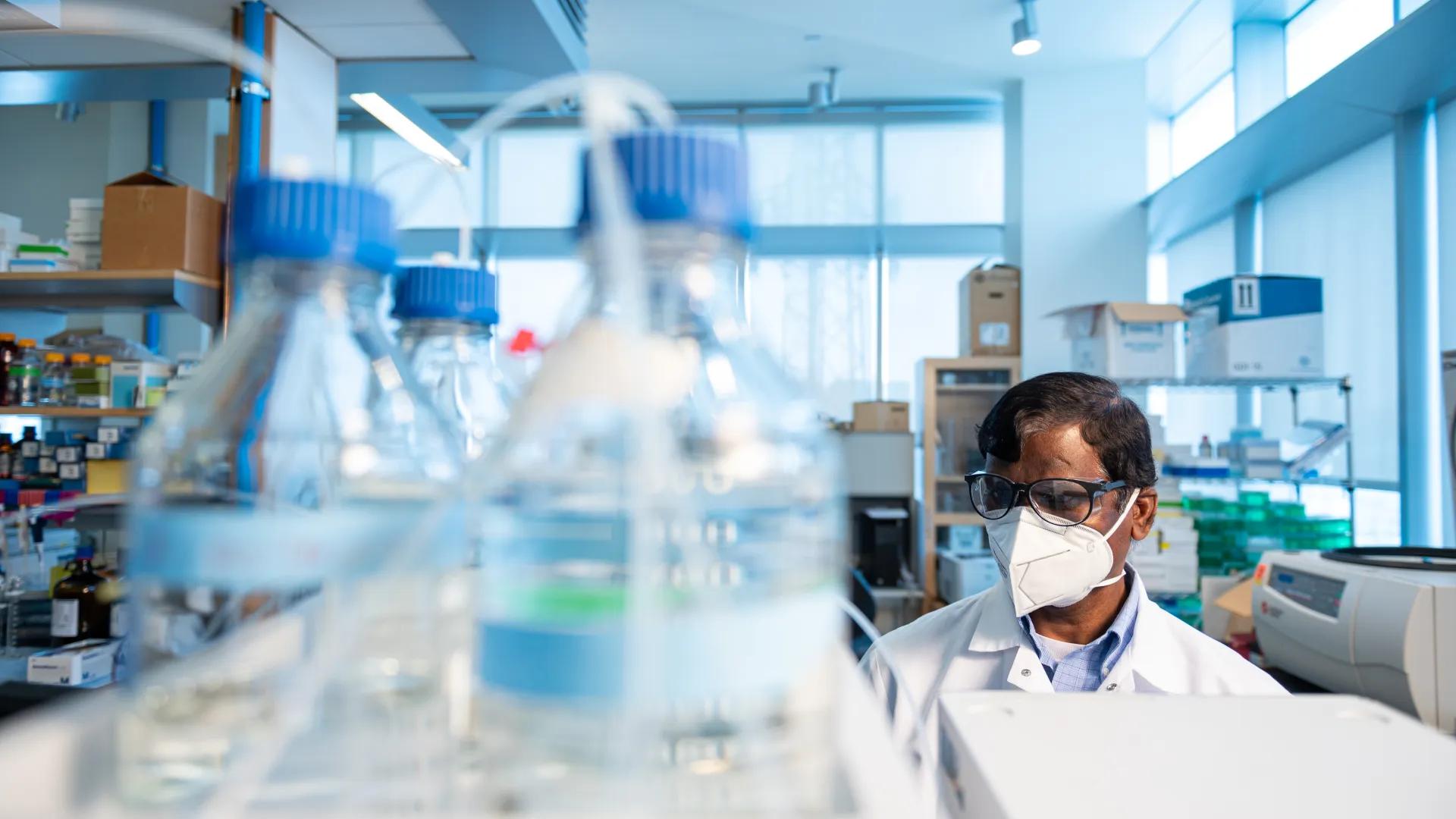 Research staff in a lab
